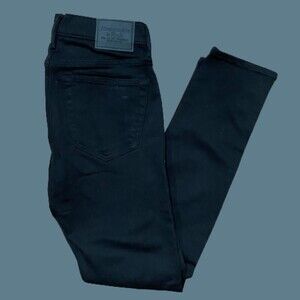 Abercrombie & Fitch Jet Black Skinny Jeans